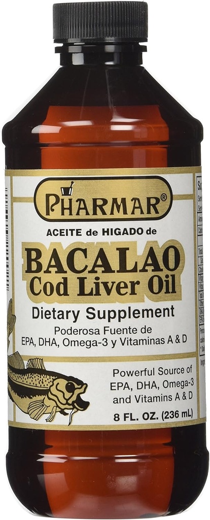Pharmark Aceite De Higado De Bacalao Huile de foie de morue (8 once)