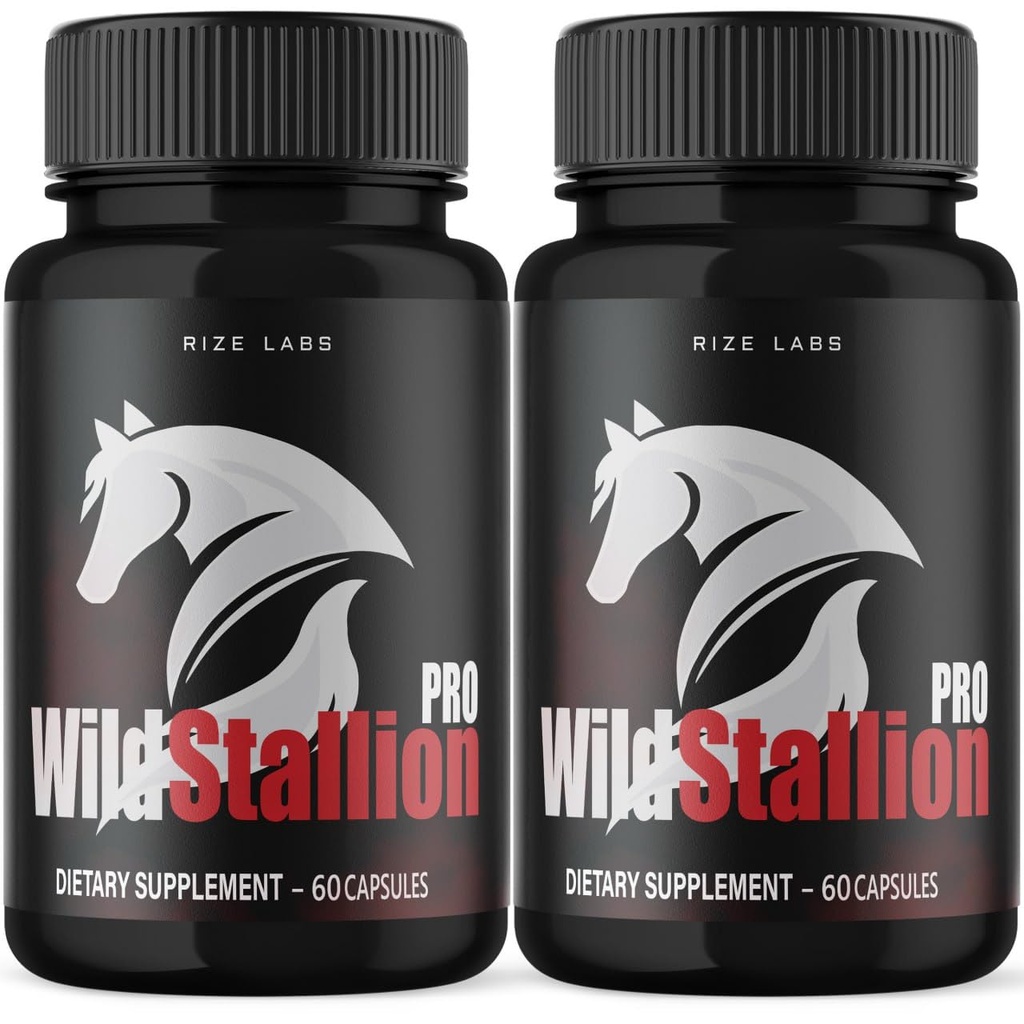 ize labs Wild Stallion Pro Capsules, Wild Stallion Pro pour hommes, Wild Stallion Pro Performance Complement Reviews, Wild Stallion Pro Male Support (120 capsules) (Pack of 2)