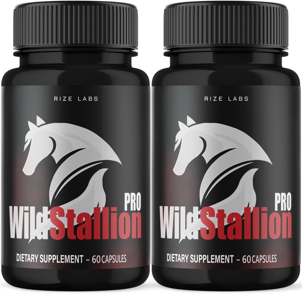 ize labs Wild Stallion Pro Capsules, Wild Stallion Pro pour hommes, Wild Stallion Pro Performance Complement Reviews, Wild Stallion Pro Male Support (120 capsules) (Pack of 2)