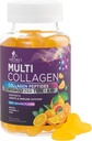 Collagen Peptides Gummies with 2500 mcg Biotin - Hydrolyzed Protein Type I & III Multi Collagen Supplement with Vitamin C & Zinc - Support for Hair, Skin, Nails, Tasty Orange Flavor - 60 Gummies