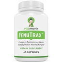 Extrait de Fenugreek VitaMonk FenuTraxTM puissant extrait de graines de Fenugreek 50 % normalisé pour le fenuside - teneur élevée en glycoside du furostanol et en saponine par rapport au testofen - 60 capsules