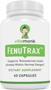 Extrait de Fenugreek VitaMonk FenuTraxTM puissant extrait de graines de Fenugreek 50 % normalisé pour le fenuside - teneur élevée en glycoside du furostanol et en saponine par rapport au testofen - 60 capsules