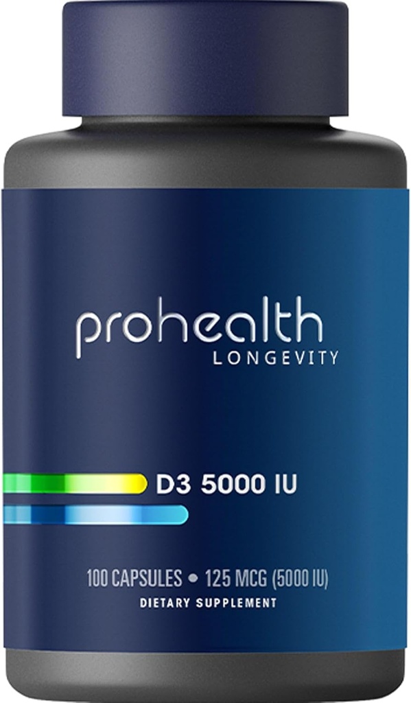 ProSanté Vitamine D3 5000 UI (5000 UI, 100 capsules)