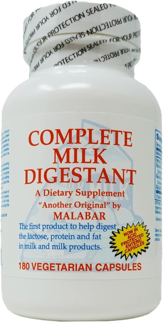 Malabar Complete Milk Digestionant, 180 Nombre