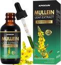 Gouttes de Mullein pour les poumons - Nettoyage pulmonaire - Extrait de feuille - Suppléments à base de plantes - Puissant Mullein pour le soutien immunitaire, la désintoxication et le soutien respiratoire - 2 fl oz