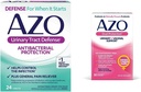 AZO Urinary Tract Defense Antibactérienne Protection, aide à contrôler une UTI jusqu'à ce que vous puissiez voir un médecin 24 comte + double protection, urinaire + soutien vaginal*, prébiotique Plus probiotique, 30 comte