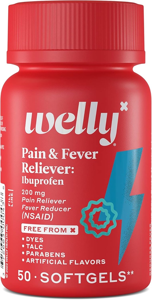 Welly remèdes OTC Douleur et soulagement de la fièvre: Ibuprofène