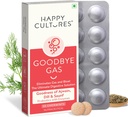 Bonnes Cultures Au revoir Gas, Capsules de soulagement de l'essence à croquer pour la santé digestive, Bloating et Indigestion avec Siméthicone 50mg - 30 Chewables