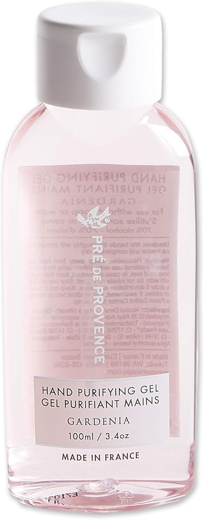 Pré de Provence Sanitizer à base d'alcool avancé, Gardenia, 3.4 Fluid Ounces