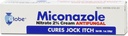 Globe Miconazole Nitrate 2% Crème Antifongique 1 oz, Cures La plupart des athlètes Pied, Jock Ditch, Ringworm et plus.