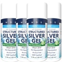 Gel Colloïdal Argent Extra Strength 30ppm avec Aloe Vera - pH équilibré Argent structuré - Soothe & Relieve Triple Strength - Bouteille de pompe facile, 3,38Oz (4 Pack)