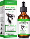 Supplément naturel d'antibiotiques pour chien – Antibiotiques à base de plantes gouttes pour l'immunité, l'allergie et le soutien de la peau – Détachement de la peau, de l'oreille et de la tache chaude – pour toutes les races