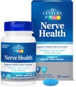 Tablets de santé Nerve du 21ème siècle (30 comtes), acide alpha lipoïque 300mg, B1, B6, et B12 vitamines pour le soutien de la fonction Nerve, supplément ALA antioxydant, sans gluten.