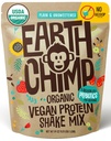 EarthChimp en poudre de protéines végétales organiques - avec probiotiques - Sans OGM, sans produits laitiers, sans lactosérum, à base de protéines végétales pour les femmes et les hommes, sans gluten - 52 portions 64 Oz (Plain et non sucré) Non Scoop