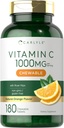 Carlyle Vitamine C Récupérateurs $ 1000mg $ 180 Comprimés $ Végétarien, Non-OGM, Supplément sans gluten