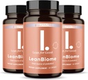 LeanBiome, 9-Strain Probiotic Formula, soutient un microbiome équilibré Gut, Probiotique puissant Gut avec Greenselect Phytosome - 60 Capsules, 3 Pack