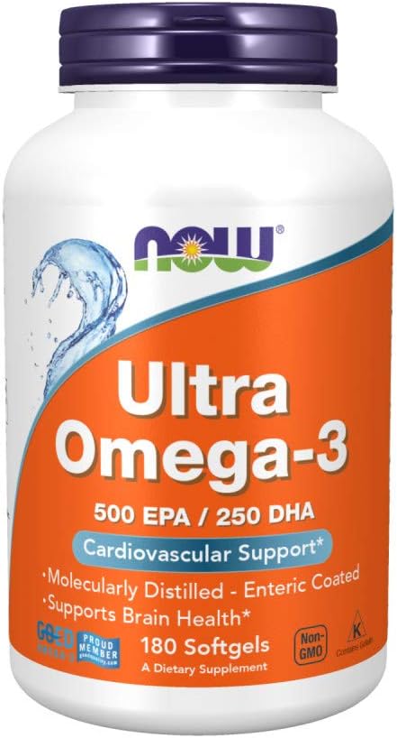 MAINTENANT Aliments - Ultra Omega-3 500 EPA/250 DHA - 180 Softgels