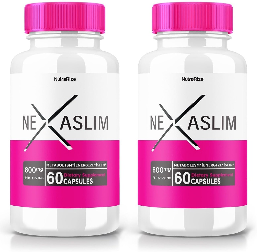 (2 Pack) Gélule Nexaslim, formule de booster de métabolisme Nexaslim, supplément alimentaire pour la perte de poids avancée, la force maximale des pilules tout naturel pour cibler les graisses Belly, Nexa Slim Review (120 Capsules)