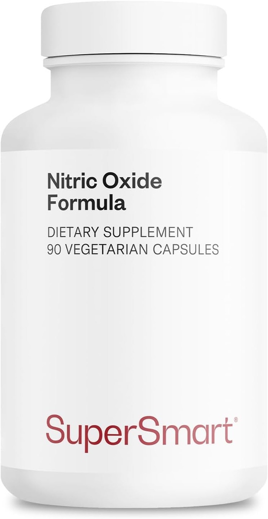 Supersmart - Formule d'oxyde nitrique (formule avancée) - avec L-Citrulline Malate, L-Arginine AAKG, Vinitrox - Supplément d'oxyde nitrique pour les hommes et les femmes