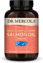 Dr Mercola Wild Caught Alaskan Salmon Oil, 30 portions (90 capsules), Oméga-3s, supplément alimentaire, soutient le cerveau sain et la fonction cognitive, non-OGM, certifié MSC