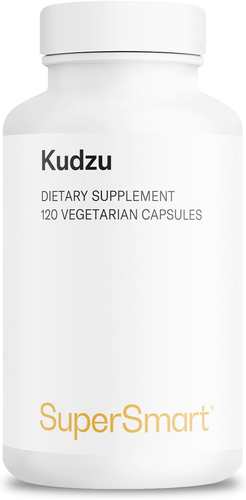 Supersmart - Kudzu Extract 500 mg Full Spectrum - puissant extrait à base de plantes Antioxydants (non-OGM et sans gluten) - 120 capsules végétariennes