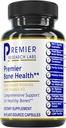 Premier Laboratoires de recherche Premier Bone Health - Vitamines pour la santé des os, Supplément de force osseuse pour les femmes et les hommes, Supplément de calcium avec vitamine K2, Soutien aux os sain - 90 capsules