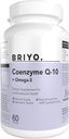 CoenzymeQ10 + Omega 3-150 mg Omega 3 + 100 mg Omega 3 avec le lycopène et le sélénium pour la santé cardiaque, l'énergie cellulaire, le soutien antioxydant