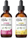 Wild & Organic Liver Cleanse Tincture 2 fl oz & Mullein Tincture 2 fl oz