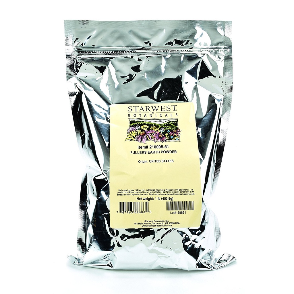 Starwest Botanicals Fuller's Earth Powder, 1 livre