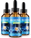 NutraRize (Pack of 3 Nu Nerve Drops, Nerve Health Support, All Natural Potent Supplement, Formule nutritionnelle pour une croissance nerveuse saine, Revues officielles des gouttes de sang liquides (90 portions)