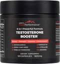 Men's PeakPerformance - Supplément booster testostérone pour les hommes - Boost Stamina, Croissance musculaire, Énergie, Force, Endurance & Drive - Ashwagandha, Tribulus, L-Arginine, Tongkat Ali- 90 Capsules