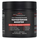 Men's PeakPerformance - Supplément booster testostérone pour les hommes - Boost Stamina, Croissance musculaire, Énergie, Force, Endurance & Drive - Ashwagandha, Tribulus, L-Arginine, Tongkat Ali- 90 Capsules