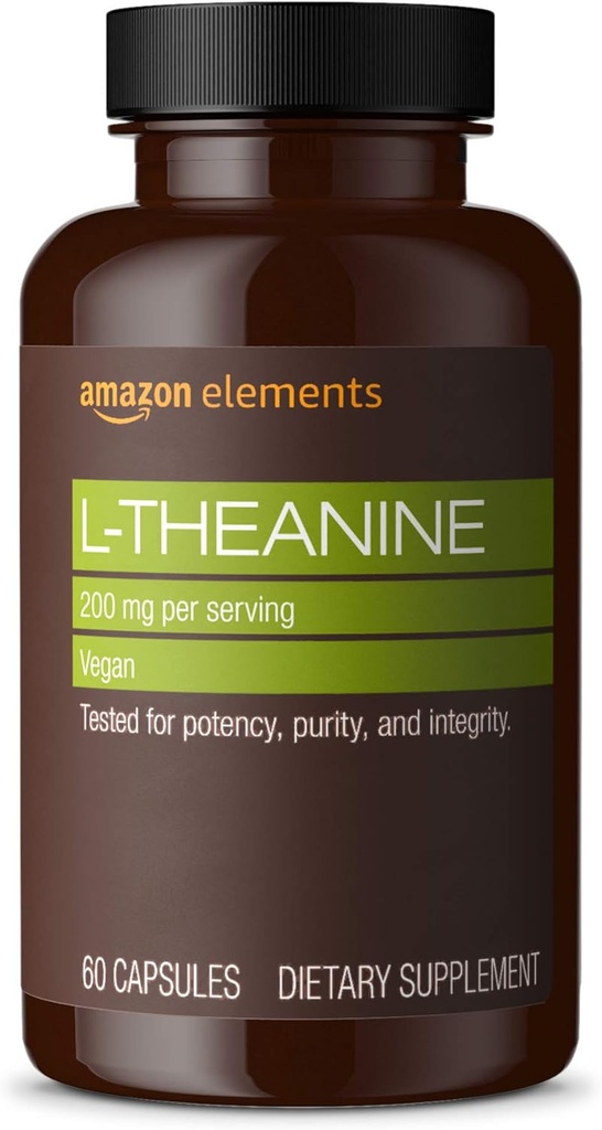 Éléments Theanine 200mg 60 Capsules