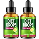 (Pack of 2) Diet Drops - Fabriqué aux États-Unis - Suppresseur de l'appétit pour les femmes et les hommes - Booster de métabolisme naturel - Diet Drops avec Garcinia Cambogia, L-Arginine et L-Glutamine 1 Fl Oz