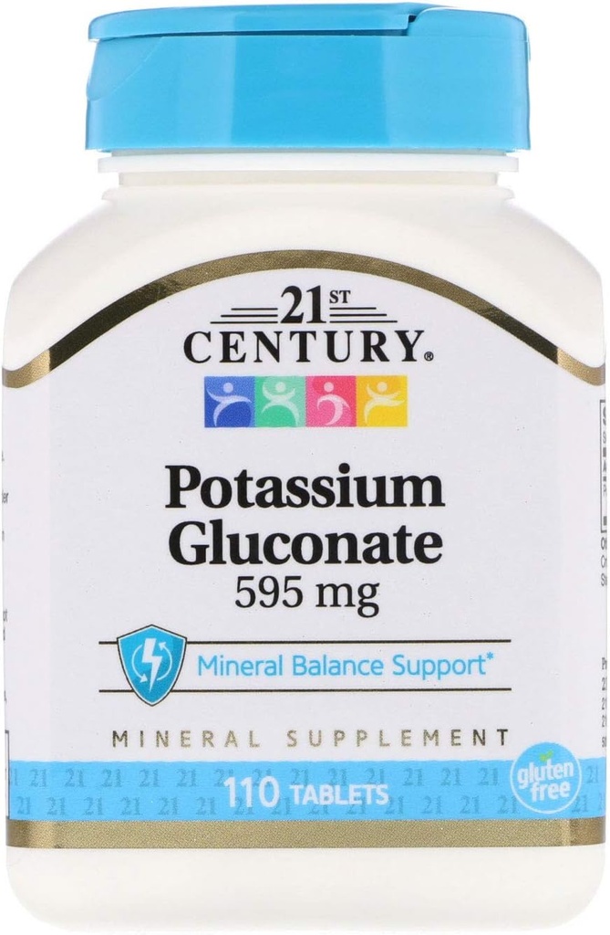 21st Century Potassium 99Mg Tablets 100+10 Count (2 Pack)
