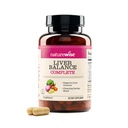 NatureWise Liver Balance Detox Supplement - triple formule de réparation avec chardon de lait, dandelion, curcuma, artichaut, champignons Reishi & Kudzu, - végétalien - 120 capsules[60 jours]