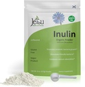 Jetsu Poudre d'inuline Racine de chicorée organique (FOS) - Soluble Inulin Fibre Soutien intestinal prébiotique, améliore l'absorption de calcium, stimule les bactéries amicales, favorise la croissance prébiotique, 8oz