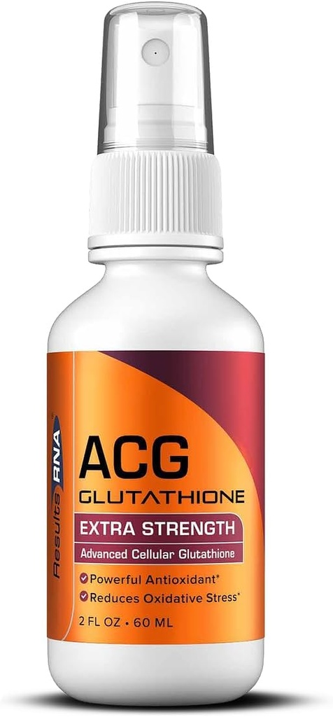 Résultats RNA - ACG Glutathion Extra Strength Immune Boost – Formule puissante antioxydante et immunitaire Boost dans un grand spray de dégustation. Recommandé par Doctors Worldwide ( 2 oz )