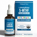 Organic Kids L-Methylfolate + Methyl B12 Cofactor, MTHFR Sublingual Form