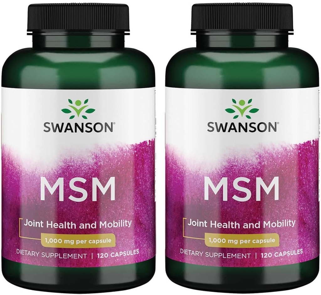 Swanson Msm 1 000 mg 120 Caps (2 Pack)