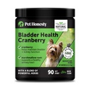 Cranberry Bladder Health for Dogs – Contient des ingrédients actifs - Cranberry & D-Mannose pour aider à soutenir la santé du chien du piège urinaire, le soutien du chien du vésicule et le soutien du rein pour chiens (bacon)