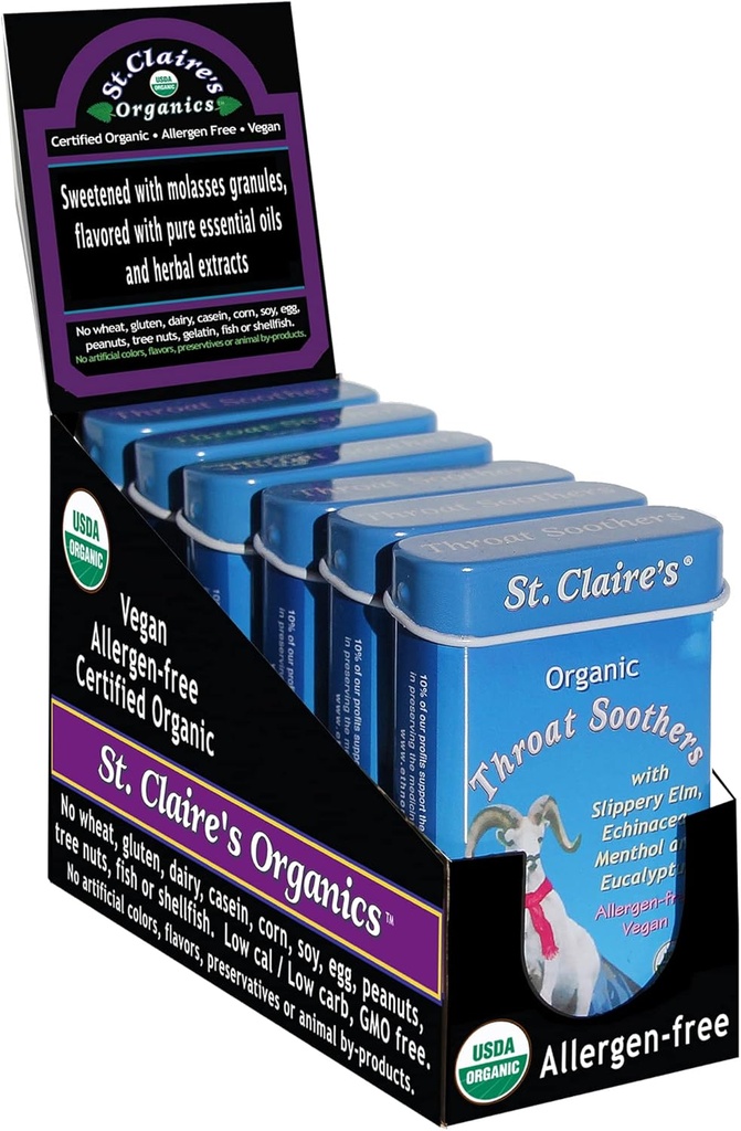 St. Claire's Organics Gorge Sothers, (1.5 Ounce Tin, pack de 6)