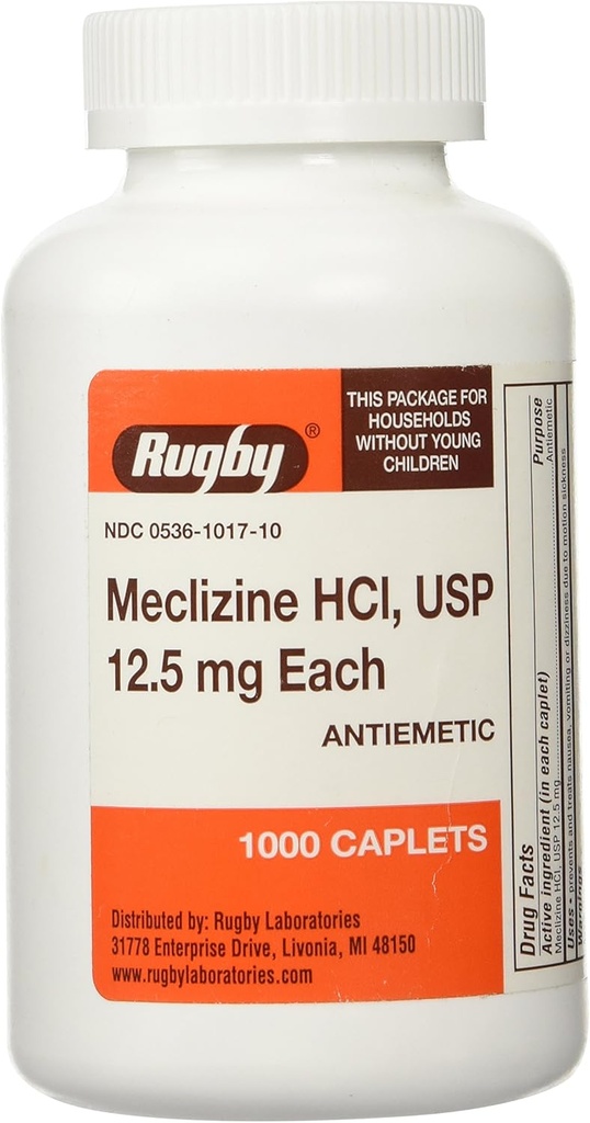 MECLIZINE TABS 12,5 MG OTC*RUG Taille: 1000
