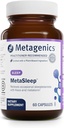 Métagène - MétaSleep - Mélatonine double phase avec supplément de sommeil Kava - 60 capsules (paquet de 1)