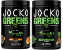 Jocko Fuel Greens Powder Bundle - Greens & Superfood Powder for Healthy Green Juice - Keto Friendly with Spiruline, Chlorella, Enzymes digestifs et probiotiques - 60 portions