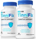 (2 Pack) Capsules Tinnifix - Formule avancée de soutien auditif, pilules Tinnifix pour maintenir une audition saine, tout Tinnifix naturel pour la santé de l'oreille complète, examen officiel Tinni Fix (120 Capsules)