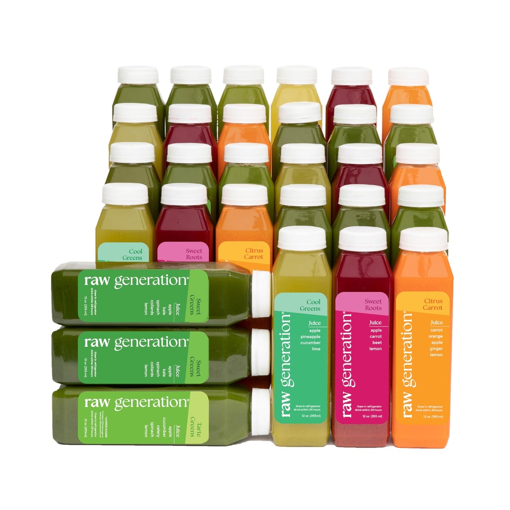 Nettoyez le skinny de génération brute – Nettoyez le jus pendant 5 jours pour perdre du poids, détoxer, réduire le bloom et augmenter l'énergie – 30 jus pressés à froid pour écraser les cravaches et réinitialiser votre alimentation