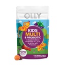 OLLY Enfants Multivitamine et Gummy probiotique, Soutien digestif, Vitamines A, D, C, E, B, Zinc, Supplément à croquer, Berry Flavor, 60 jours d'approvisionnement - 120 Compte
