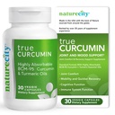 NatureCity True-Curcumin Supplément curcuma hors OGM Tumérium et Curcuma 500mg Capsules Curcuma Suppléments vitaminiques.
