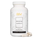 Lifted Naturals Micro Melatonin Taille de la famille - Melatonin pour un sommeil rapide et meilleur, facile à avaler 220 Capsules végétales avec Melatonine à faible dose, non-OGM, Melatonine à dissolution rapide 100 mcg